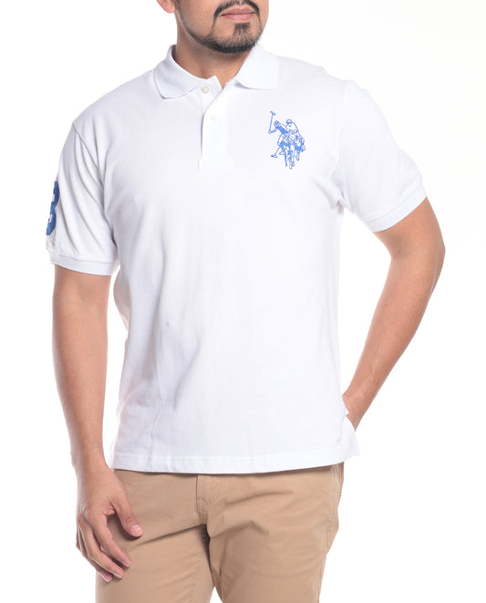 Camisa Manga corta Polo con logo mediano