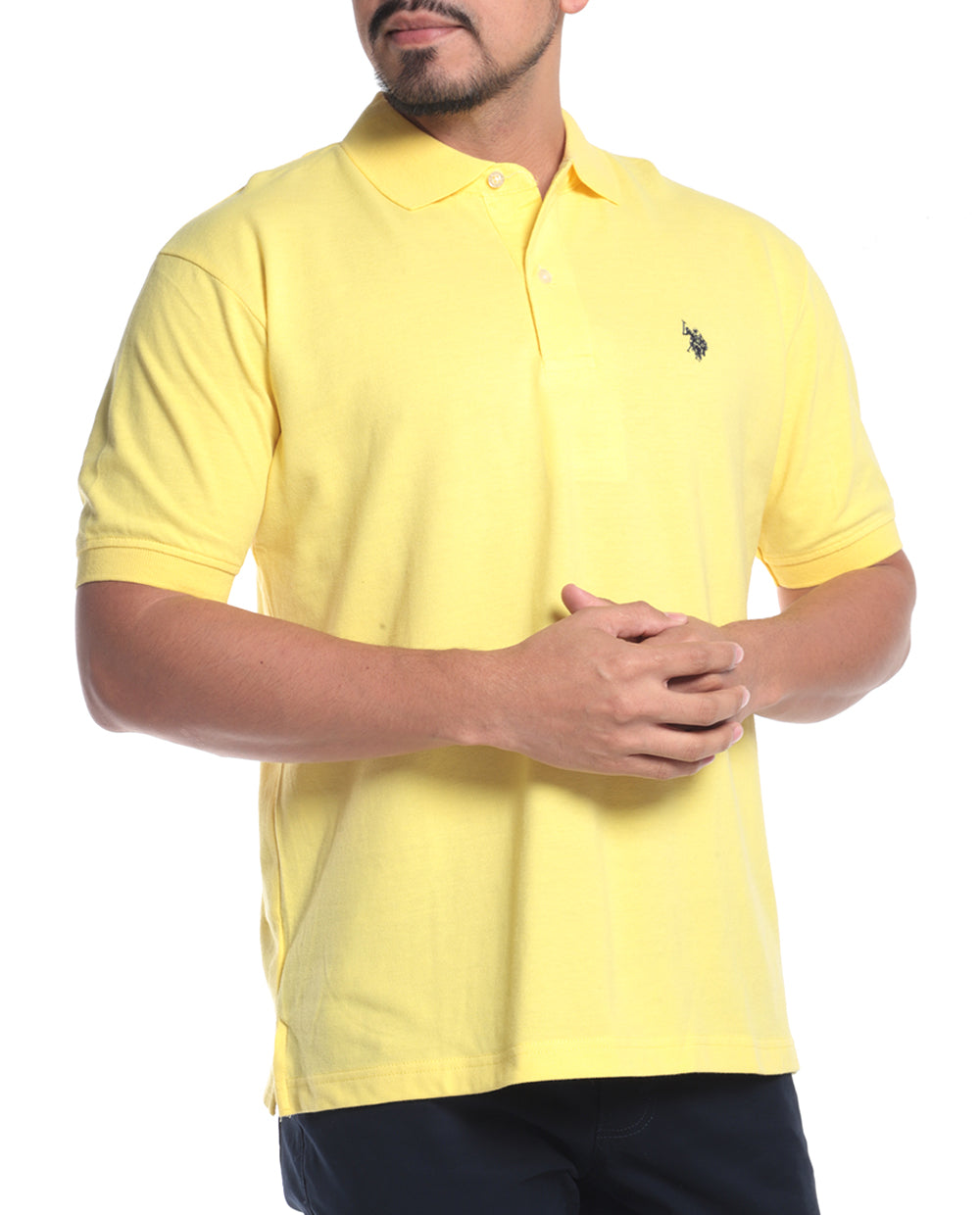 Camisa polo básico amarillo