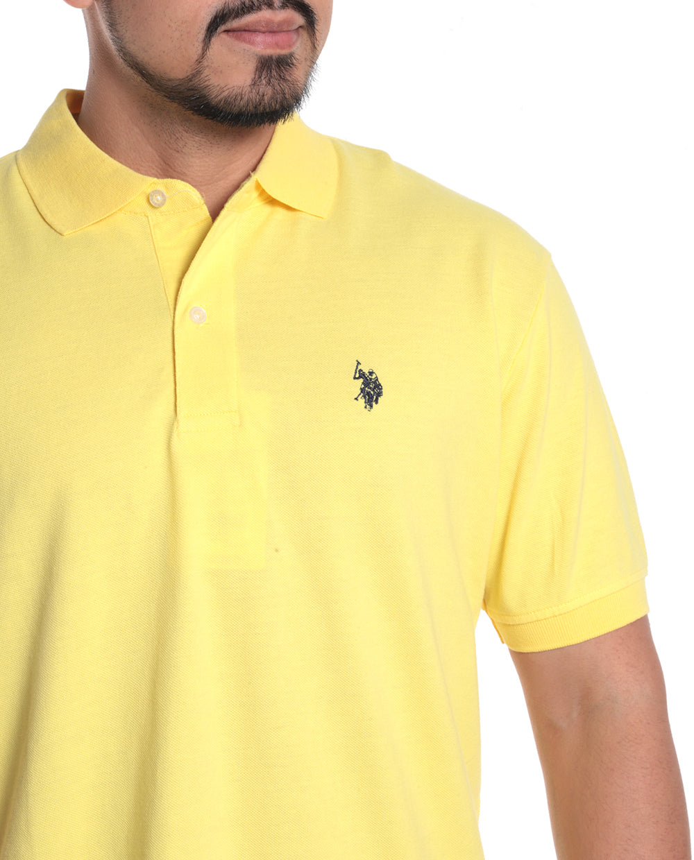 Camisa polo básico amarillo