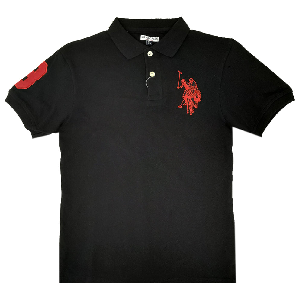 Camisa Polo para Niños color negro