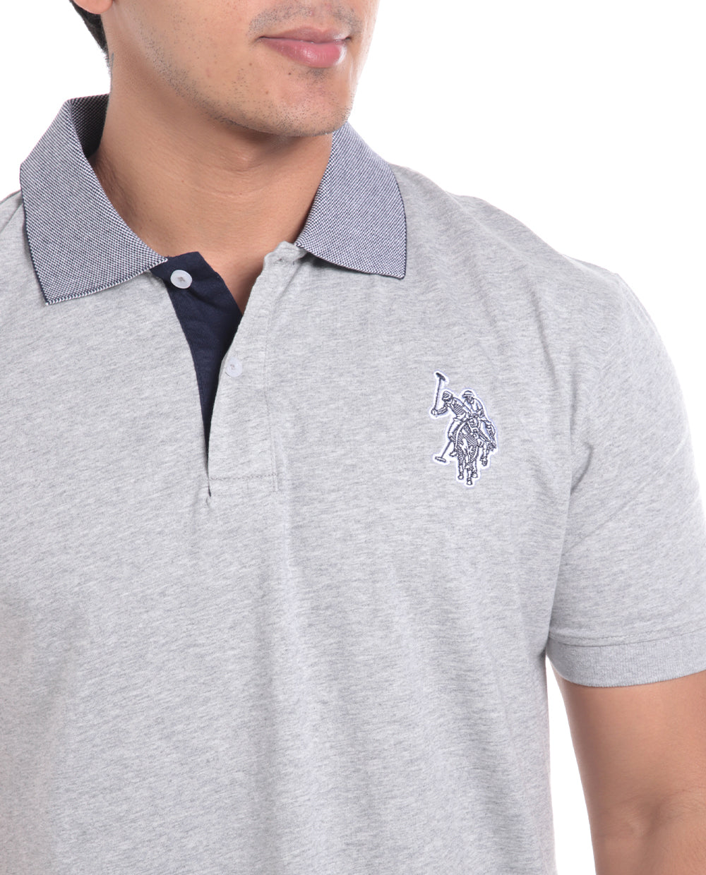 Polo Fashion para caballero con detalle en cuello