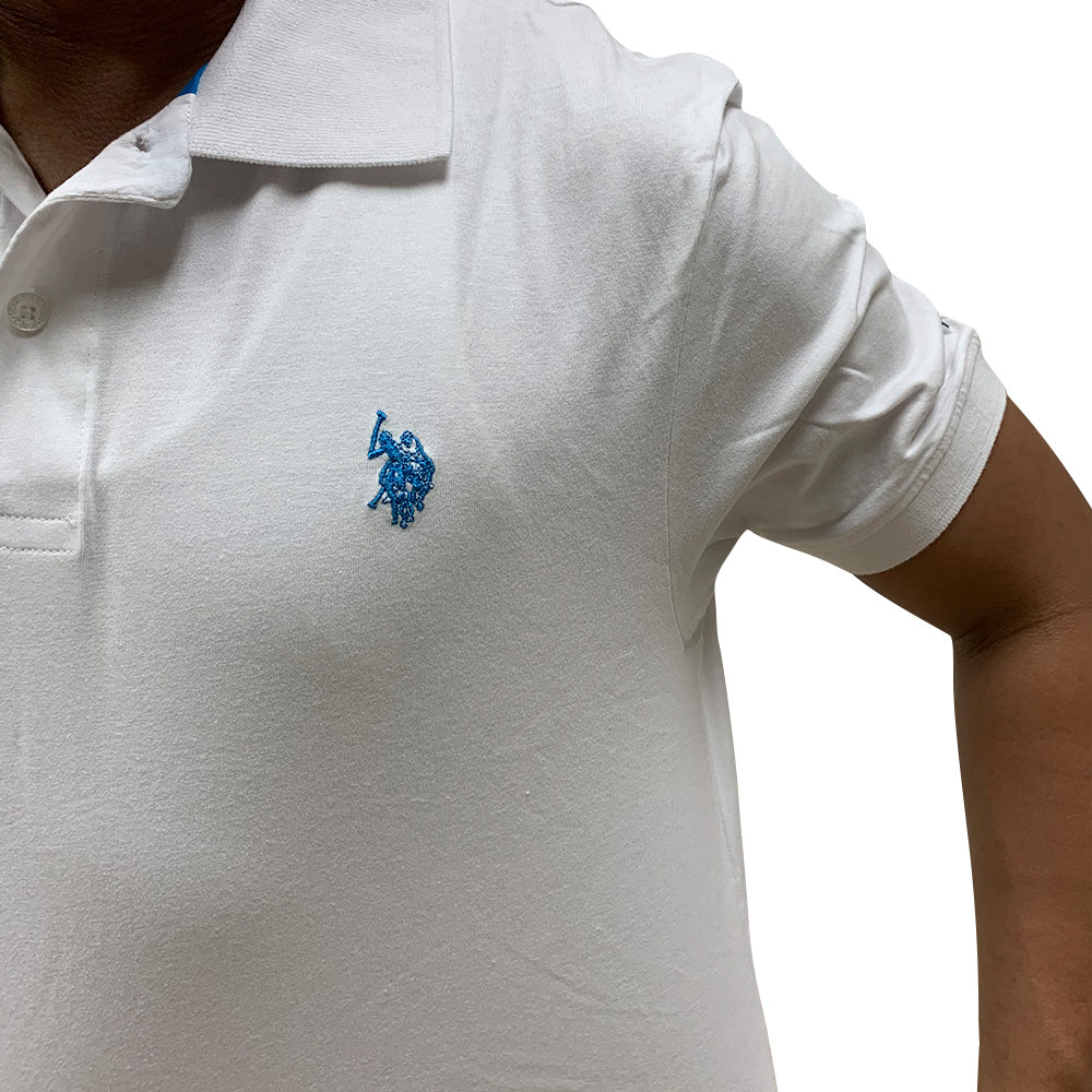 Camisa Polo Fashion Blanca